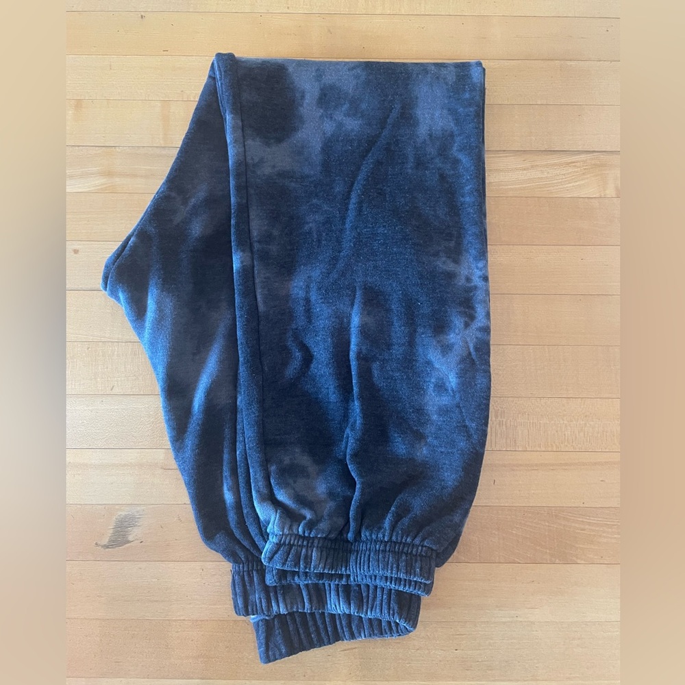 Aviator Nation Hand Dyed Sweatpants - Tie Dye Vintage Charcoal - S - Picture 2 of 3